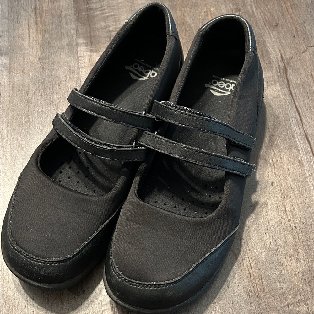 Black ABEO Mary Jane Orthopedic Shoes Sz 7